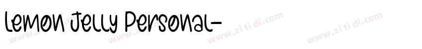 Lemon Jelly Personal字体转换